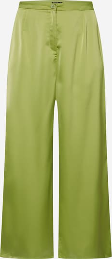 Pantaloni Nasty Gal Plus pe verde măr, Vizualizare produs