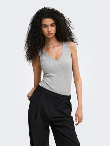 Haut 'ONLRock' ONLY en gris : devant