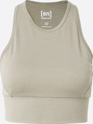 Reggiseno sportivo di super.natural in grigio: frontale