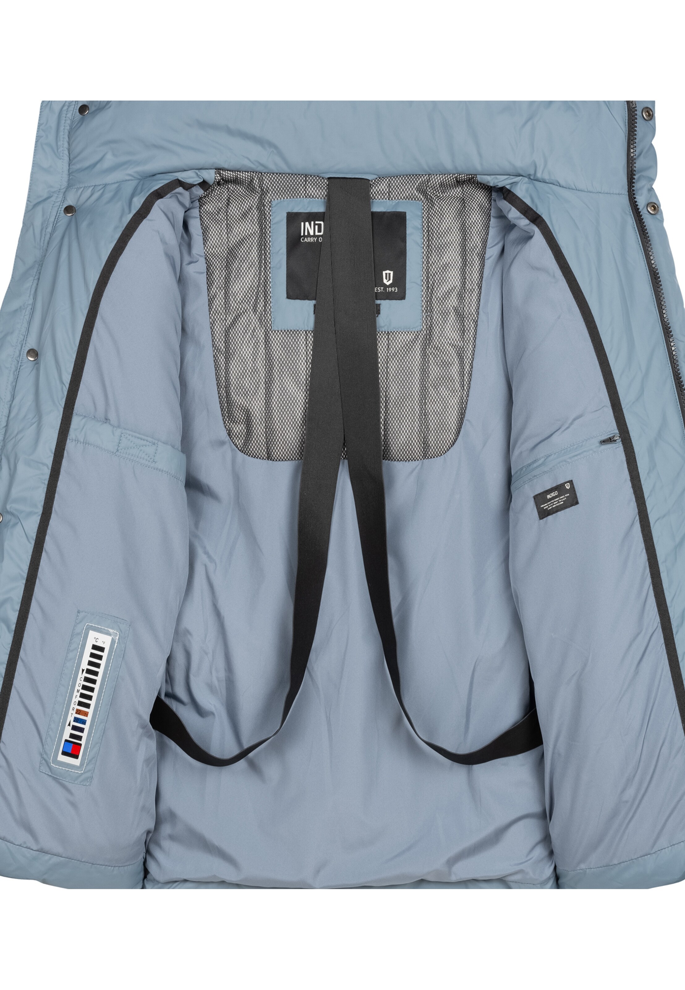 INDICODE JEANS Winter Jacket 'Lanse' in Blue