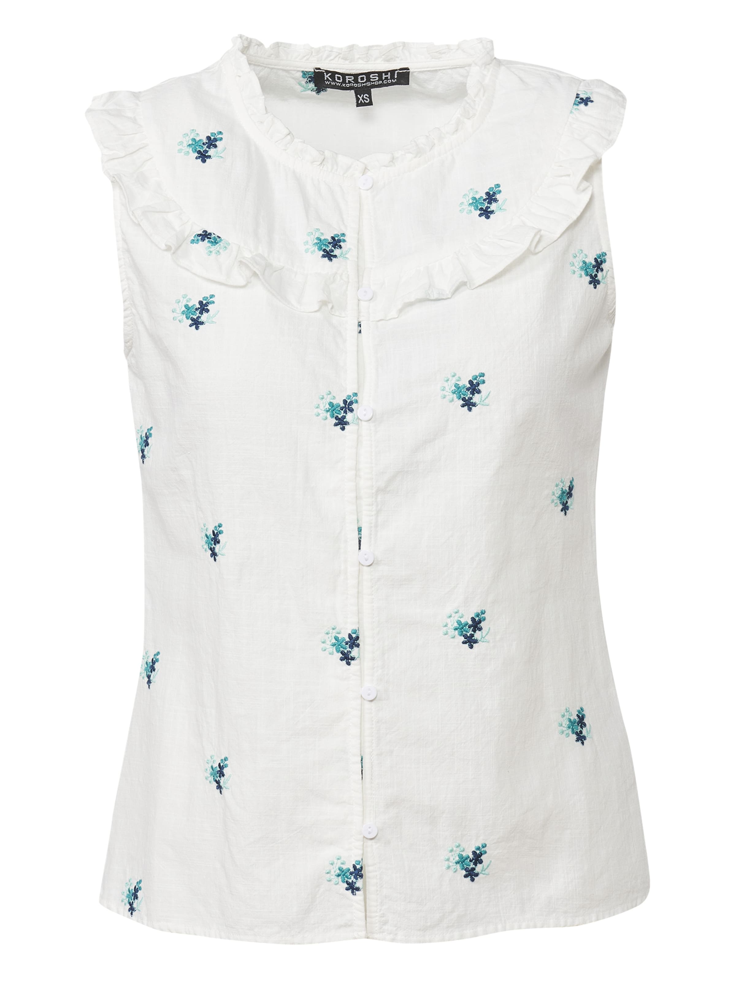 KOROSHI - Blusa en blanco: frente