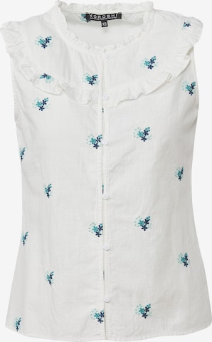 KOROSHI Blouse in White: front