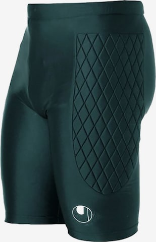 UHLSPORT Slim fit Workout Pants in Green: front