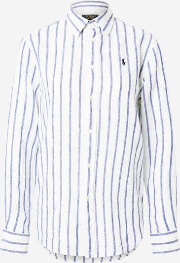 POLO RALPH LAUREN Blouse in Dusty blue / White, Item view