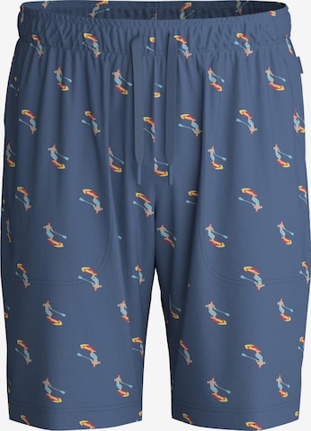 CALIDA Pyjamahose 'RMX Sleep Journey' in Blau: Vorderseite