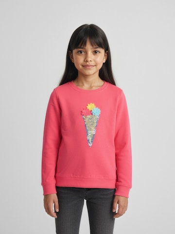 BLUE SEVEN Μπλούζα φούτερ σε ροζ: μπροστά