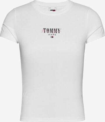 balts Tommy Jeans Curve T-Krekls 'Essential': no priekšpuses