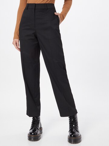 Samsøe Samsøe Regular Pleat-Front Pants 'ROBYNA' in Black: front