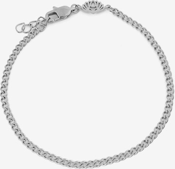 Akitsune Bracelet 'Via Cuban' in Silver: front