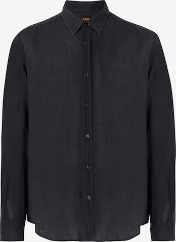 Regular fit Cămașă 'Relegant_6' de la BOSS pe negru: față