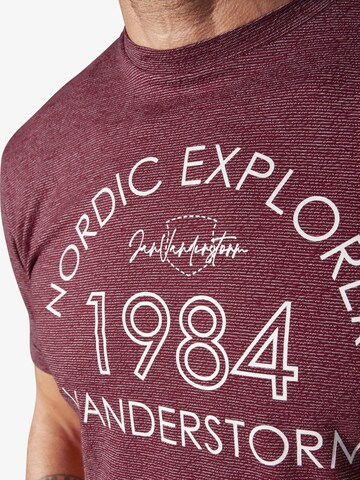 T-Shirt 'Kerlovan' Jan Vanderstorm en rouge