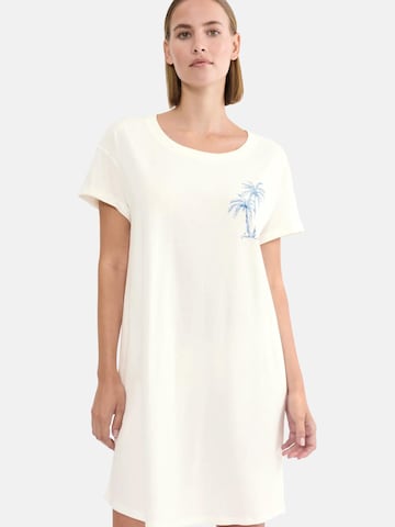 Chemise de nuit TRIUMPH en blanc : devant