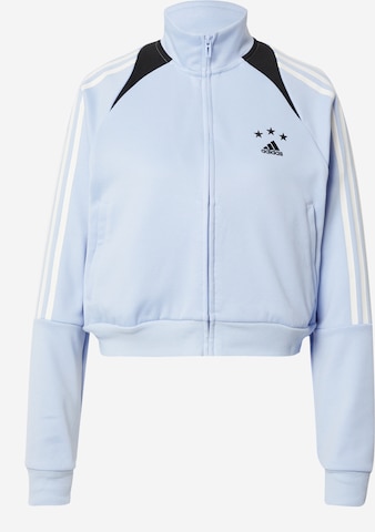 Vestes d’entraînement 'Tiro Suit Up Lifestyle' ADIDAS SPORTSWEAR en bleu : devant