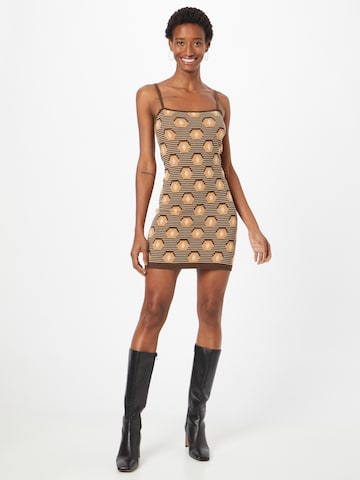 GLAMOROUS Knitted dress in Brown