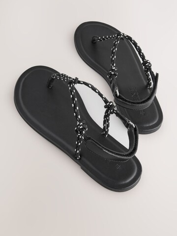 Next - Sandalias de dedo 'Forever Comfort' en negro