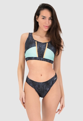 BECO the world of aquasports Bikini 'Night Jungle' in Blue: front