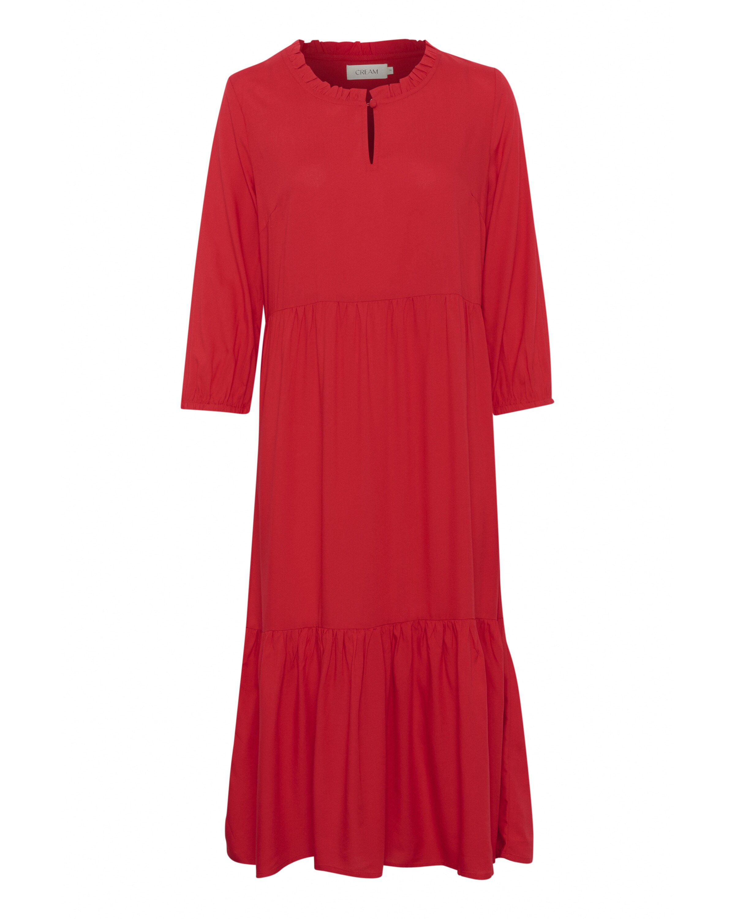 Robe 'Tiah' Cream en rouge : devant