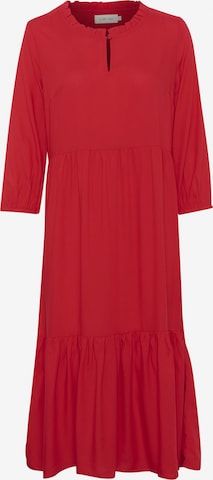 Robe 'Tiah' Cream en rouge : devant