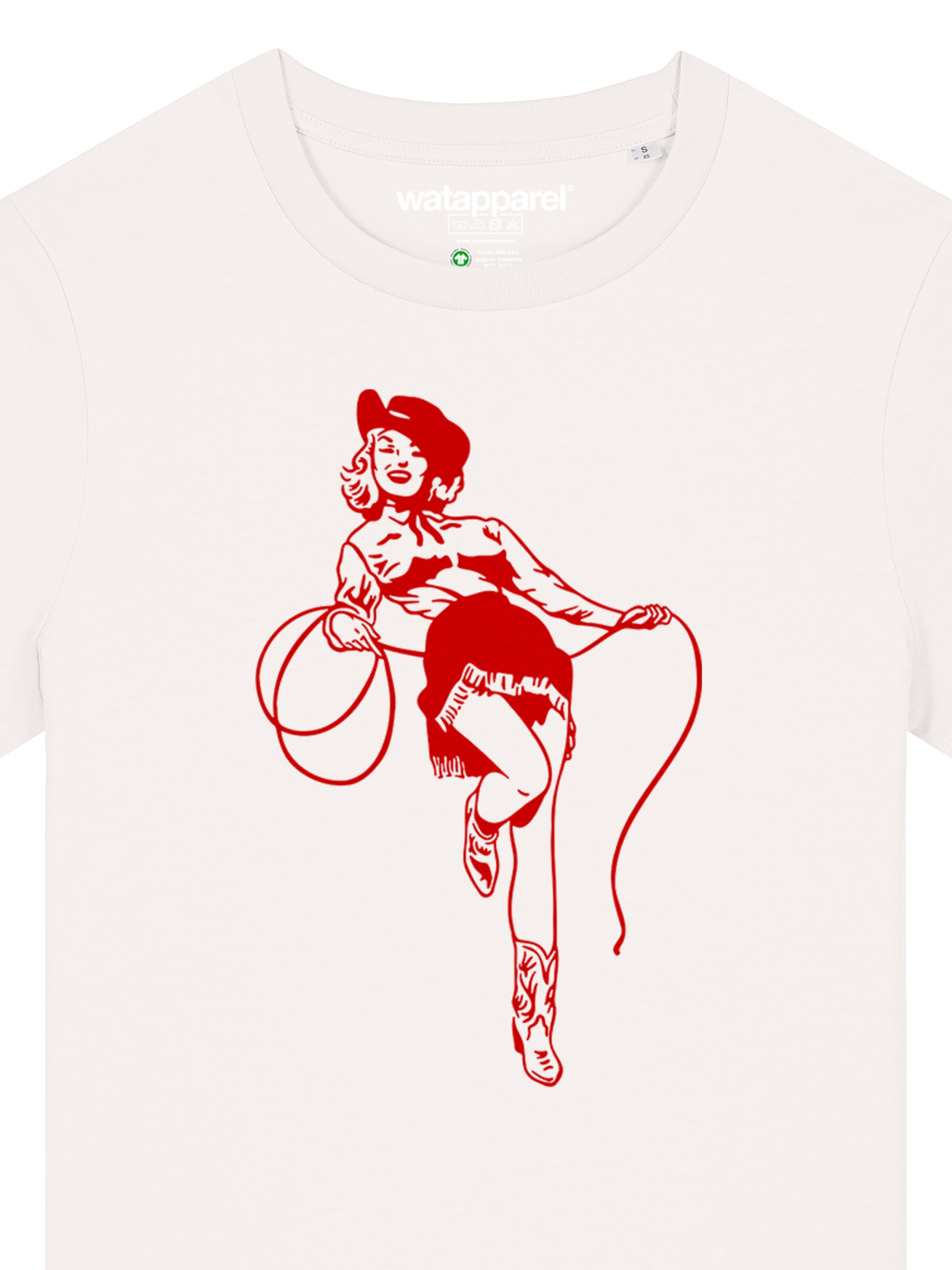 Watapparel Shirt 'Cowgirl' in Wit