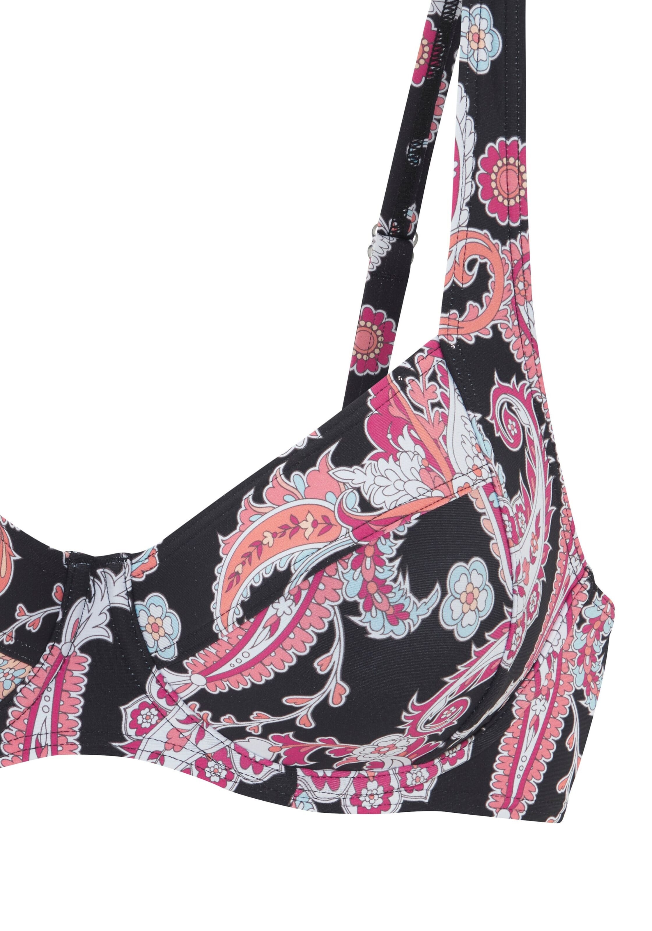 SUNSEEKER T-shirt Bikini top in Black