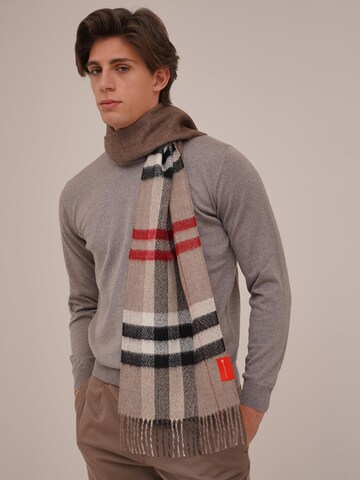 Sacred Valley Scarf 'Double Facet' in Brown