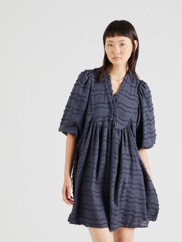 Robe co'couture en bleu : devant