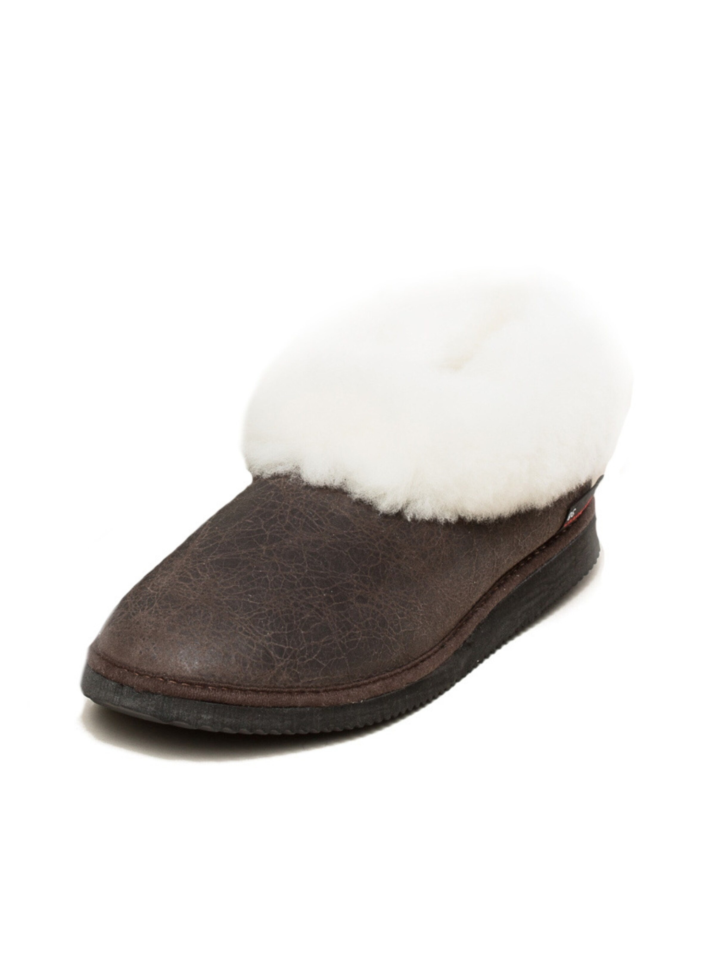 kitz-pichler Slippers 'Lammfellhausschuhe Gisi' in Brown: front
