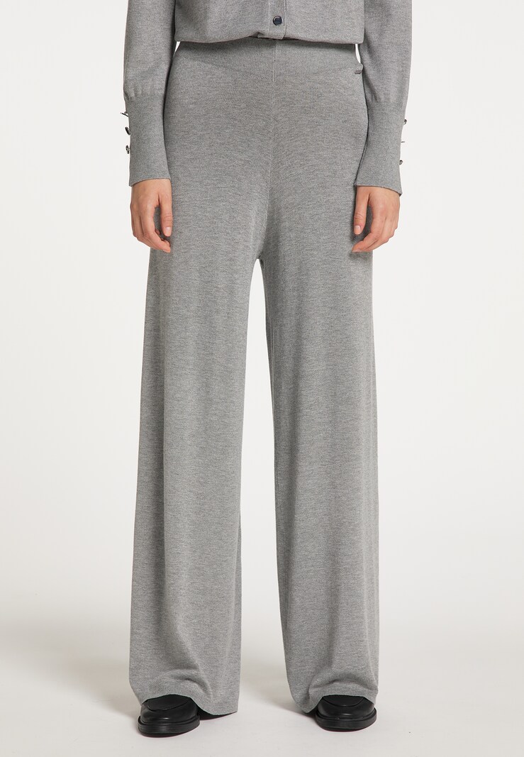 Women Clothing DreiMaster Klassik Pants Mottled Grey