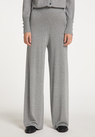 DreiMaster Klassik Wide leg Pants in Grey: front