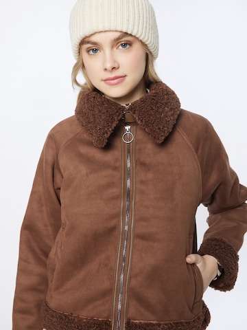 Monki Between-season jacket in Brown