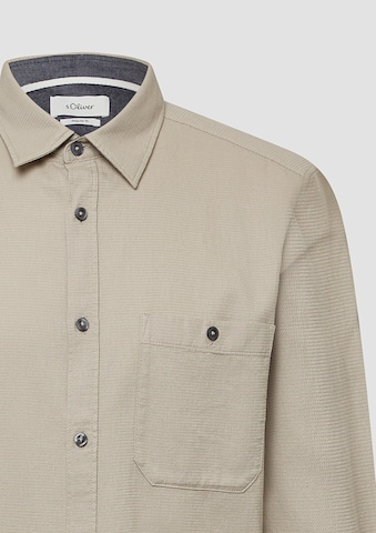 Coupe regular Chemise s.Oliver en beige
