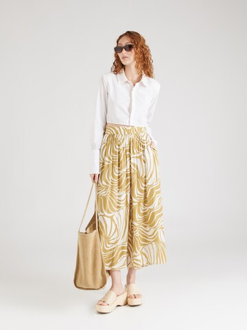 Lindex Wide leg Trousers 'Malin' in Green