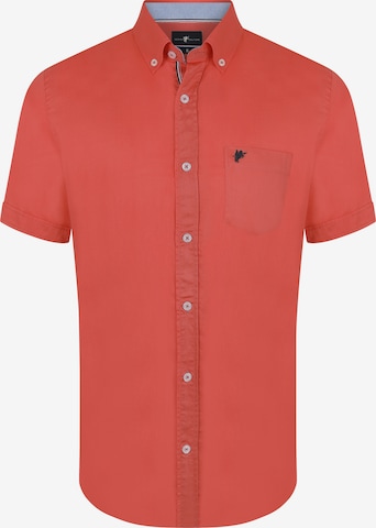 DENIM CULTURE - Ajuste regular Camisa 'Arlen' en naranja: frente