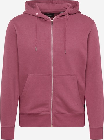 JACK & JONES Sweatvest in Roze: voorkant