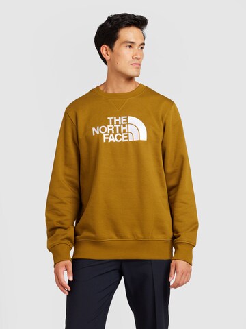 Felpa 'DREW PEAK' di THE NORTH FACE in giallo: frontale