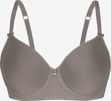 sassa T-shirt Bra 'LOVELY SECRET' in Grey: front