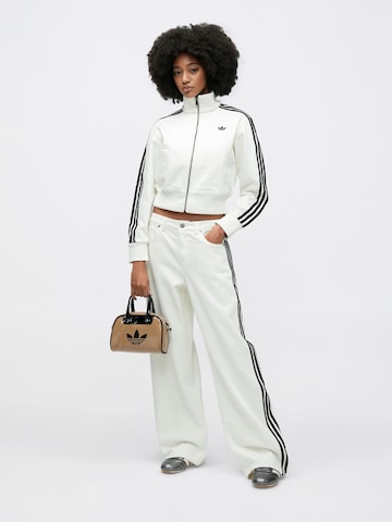 ADIDAS ORIGINALS Wide Leg Jeans 'FIREBIRD' in Weiß