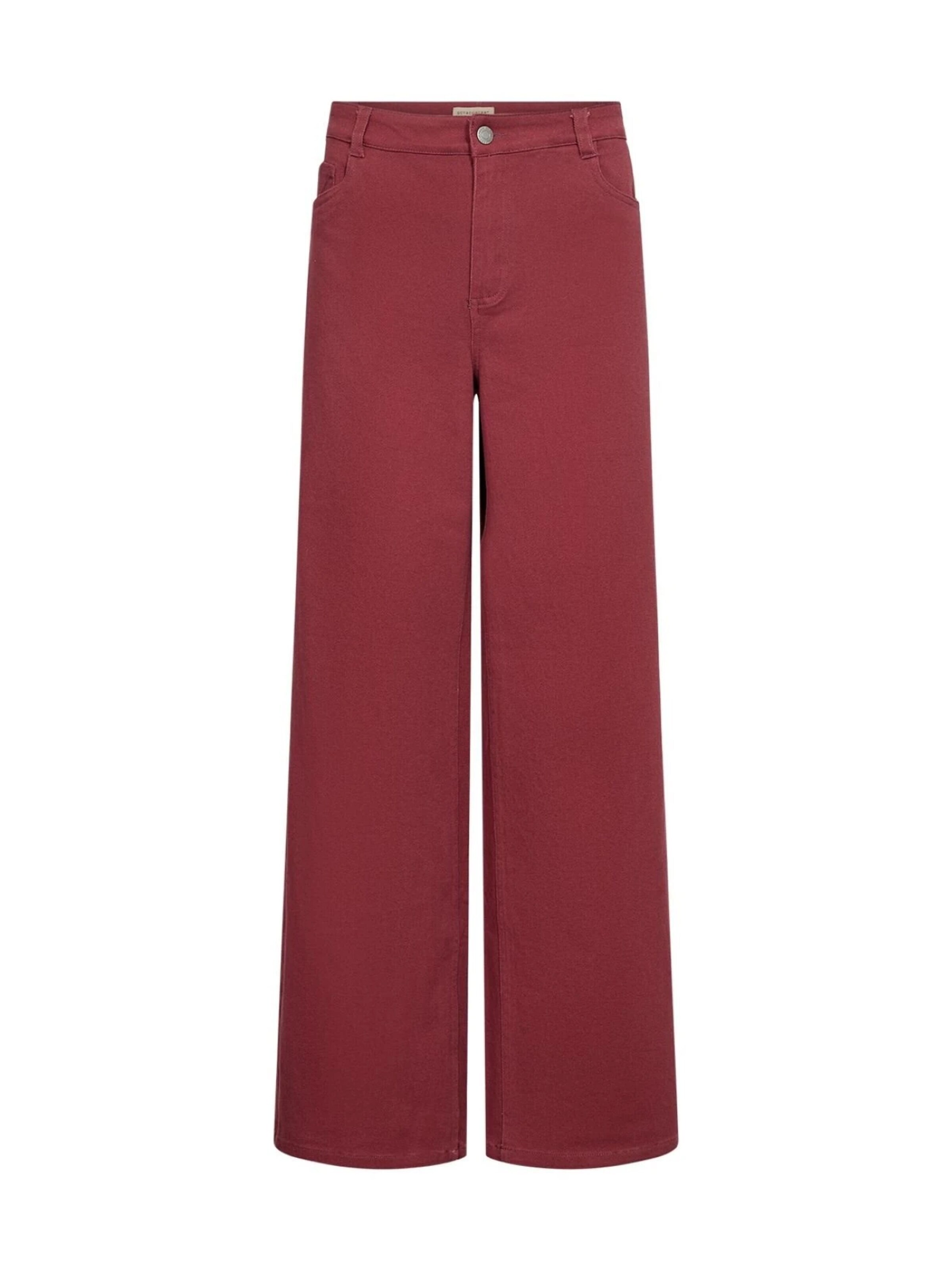 Soyaconcept Regular Trousers 'SC-Bess 2-B Oxblood broek' in Red: front