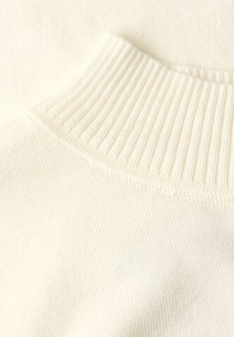 Street One Studio Langarm Pullover mit Turtle Neck in Weiß