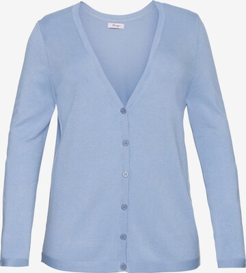 SHEEGO Knit Cardigan in Blue: front