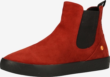 Softinos Chelsea boots in Rood: voorkant