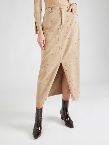 Copenhagen Muse Skirt 'METEOR' in Beige: front