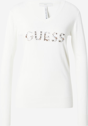 GUESS Sweater 'HAILEY' in White: front