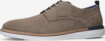 Chaussure à lacets MANFIELD en marron : devant