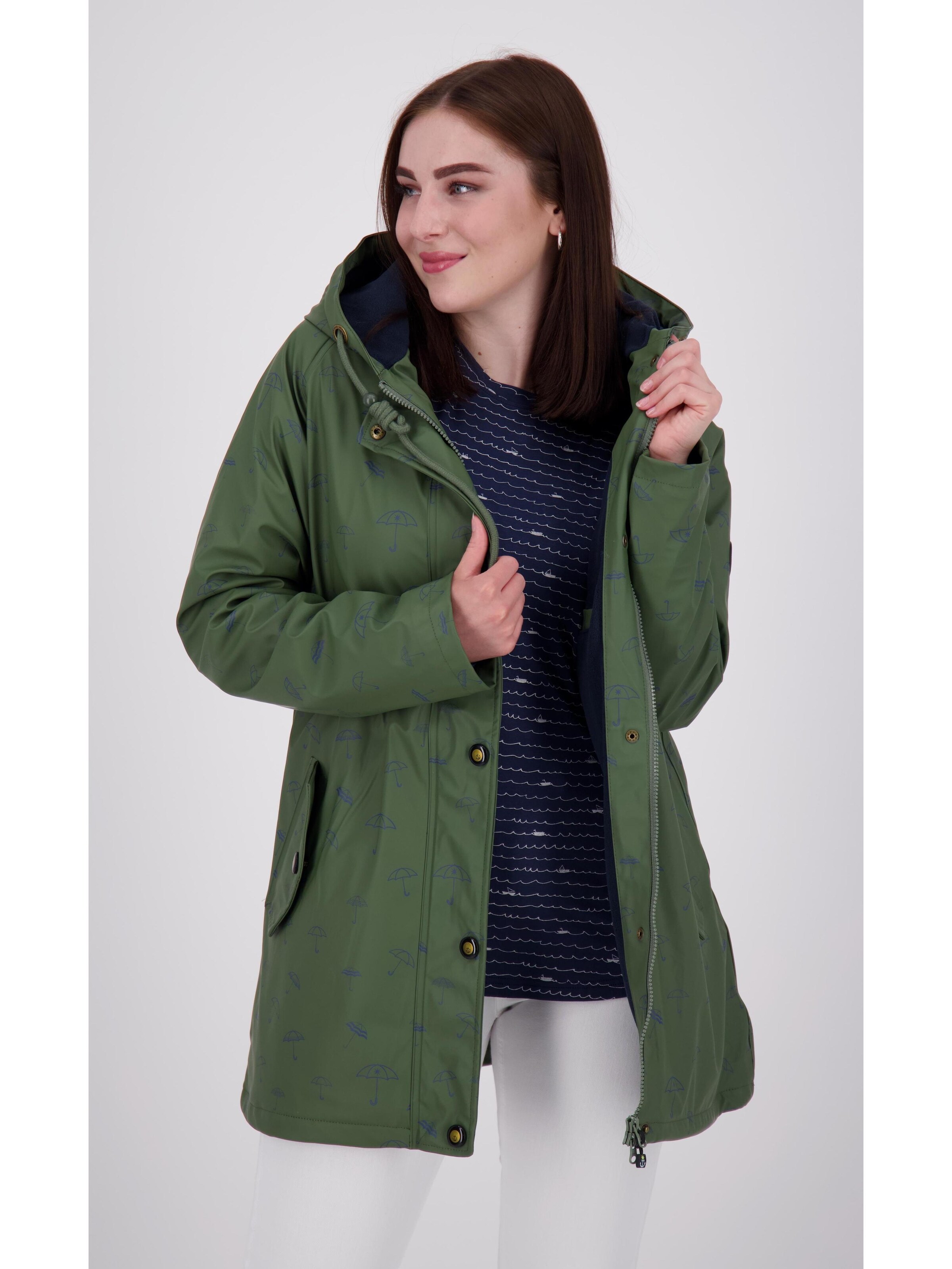 ankerglut Outdoor jacket 'Friesennerz ANKERGLUTMEER' in Green