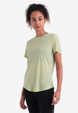 ICEBREAKER - Camisa funcionais 'Cool-Lite Sphere III' em verde: frente