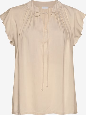 LASCANA Blouse in Beige: front