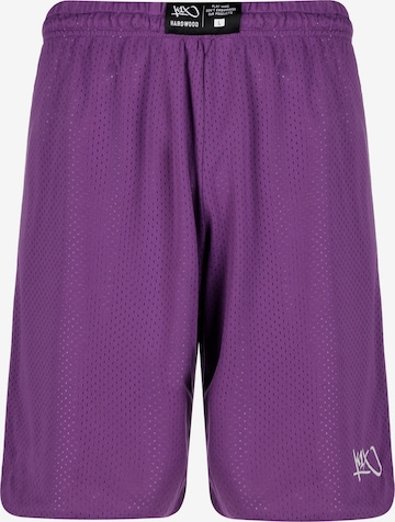 K1X Loose fit Workout Pants 'Hardwood' in Purple: front