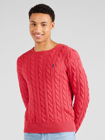 Polo Ralph Lauren Klasický střih Svetr 'Driver' – červená: přední strana