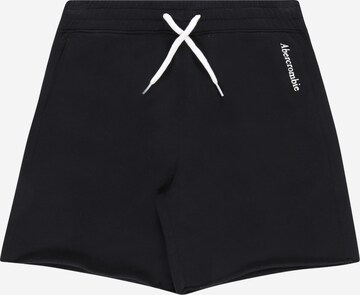 Abercrombie & Fitch Normalny krój Spodnie 'JAN 2' w kolorze czarny: przód